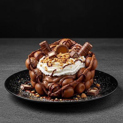 Chocolate Burst Bubble Waffle